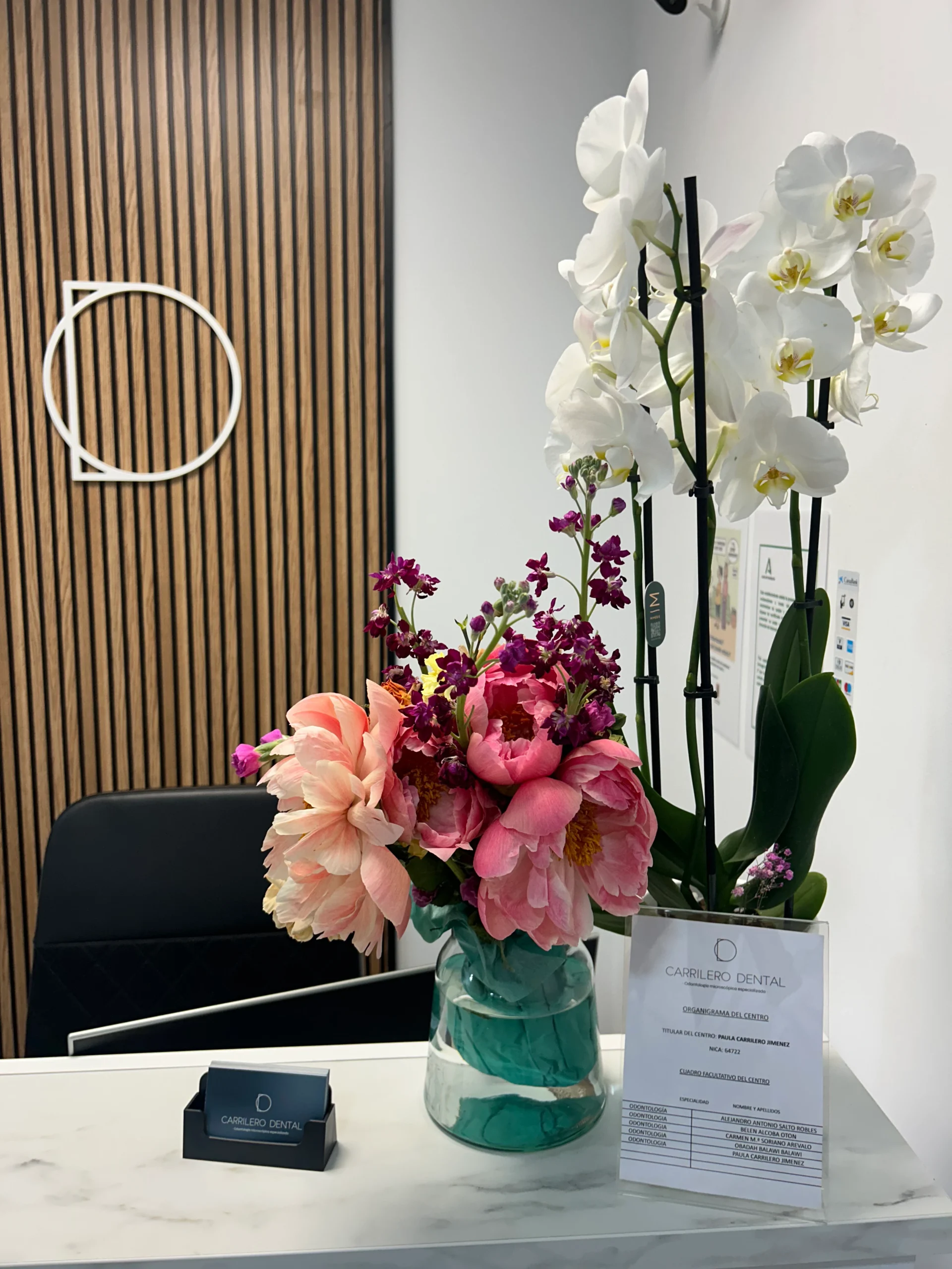 Recepción de Clínica Carrilero Dental